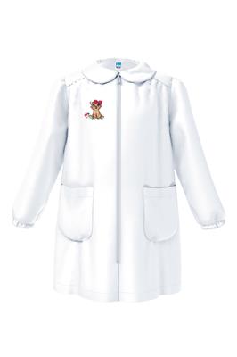 Grembiule bambina  bianco Siggi