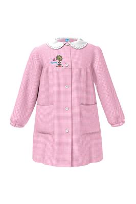 Grembiule bimba quadretti rosa